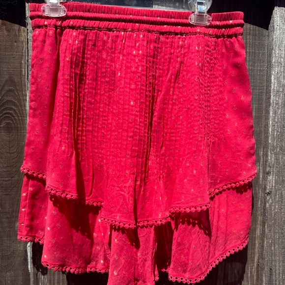 Hot pink and gold TRY B skirt from Anthropologie, Size L - Picture 3 of 3